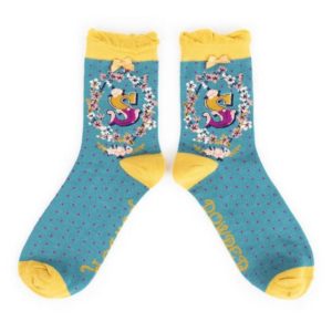 Powder Bamboo Alphabet Initial Socks S