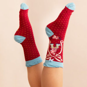 Powder Bamboo Alphabet Initial Socks A - Image 2