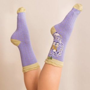 Powder Bamboo Alphabet Initial Socks N - Image 2