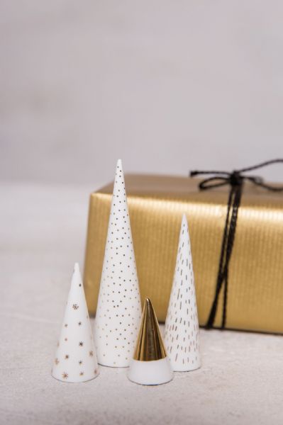 Little Winter Forest Porcelain Christmas Trees by Rader Design