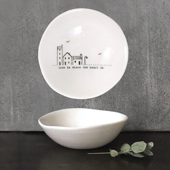 East of India Medium Wobbly Bowl - Home Is Where Heart Is