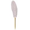 Artebene Feather Pen - White with Gold Spots