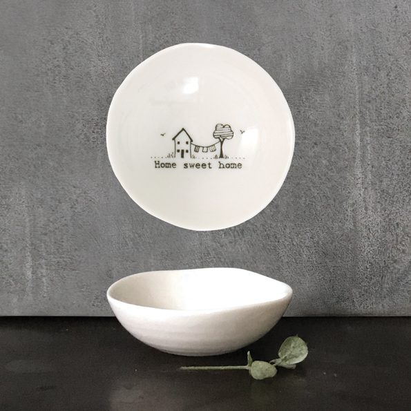 East of India Small Wobbly Bowl - Home Sweet Home