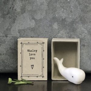 East of India Matchbox Whale - Whaley Love You