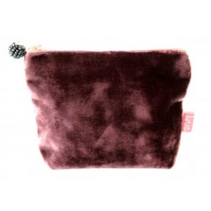 Lua Design Velvet Coin Purse Mulberry