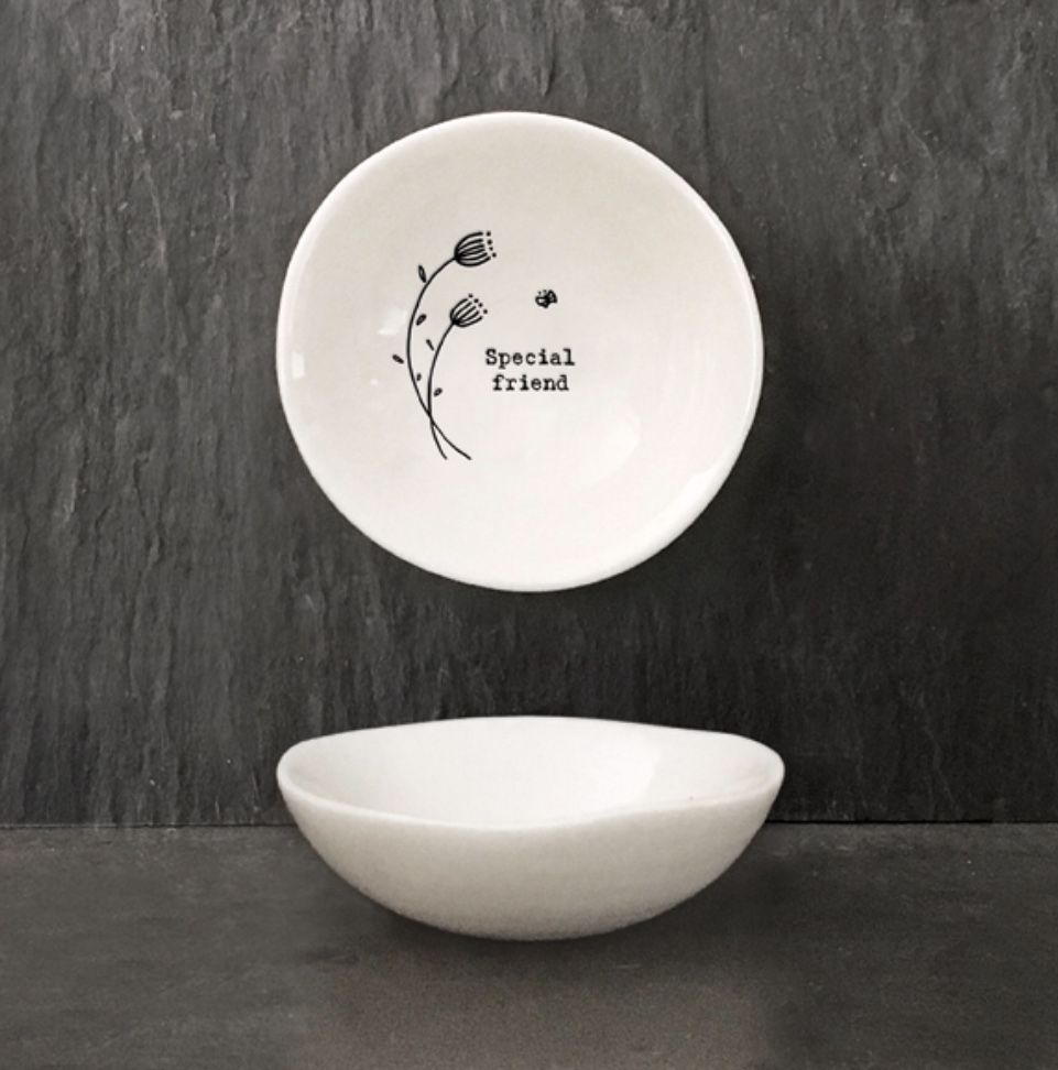 East of India Small Wobbly Bowl - Special Friend