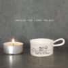 East of India - Handled Tea Light Holder - Good Friends