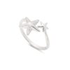 Solid Silver Rings - Adjustable Ring - Starfish