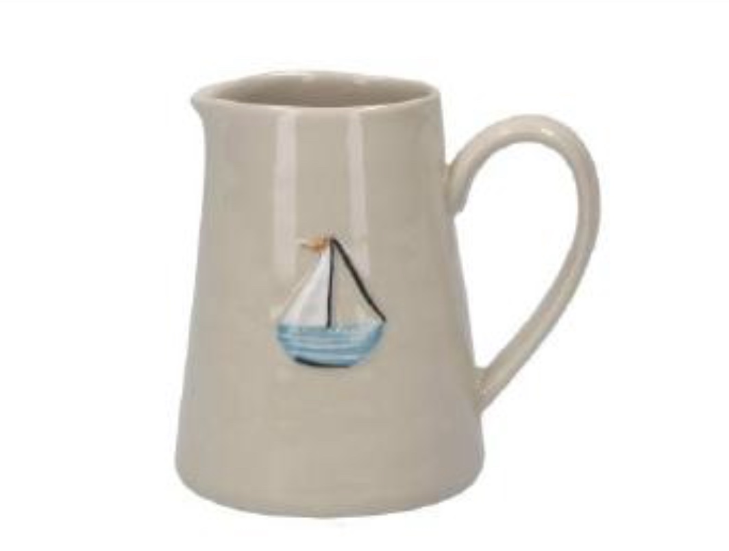 Gisela Graham Ceramic Mini Sail Boat Jug