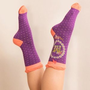 Powder Bamboo Alphabet Initial Socks M - Image 2