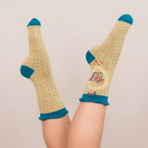 Powder Bamboo Alphabet Initial Socks W - Image 2