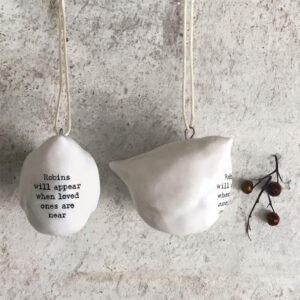 Hanging Robin Christmas Tree Decoration By East Of India