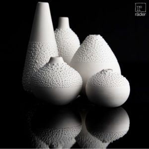 Rader Design White Beaded Vase Design 4 - Image 2