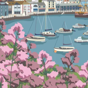 Brixham A4 Framed Print Close Up 1