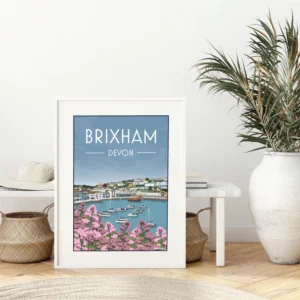 Brixham A4 Framed Print Lifestyle