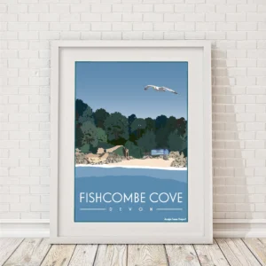 Fishcombe Cove Brixham A4 Framed Print