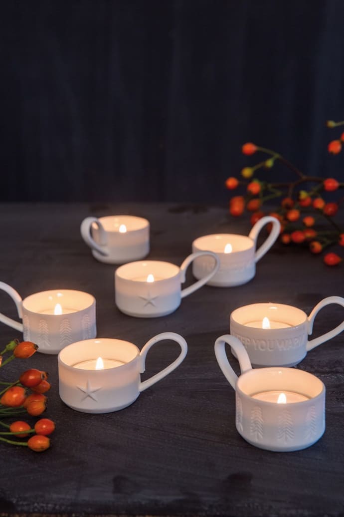 Rader Design Fir Trees Tea Light Holder With Handle - Image 3