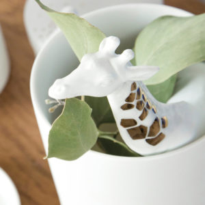 Porcelain Vase Head In The Clouds Giraffe by Rader - Image 4
