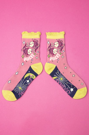 Pisces Zodiac Socks By Powder