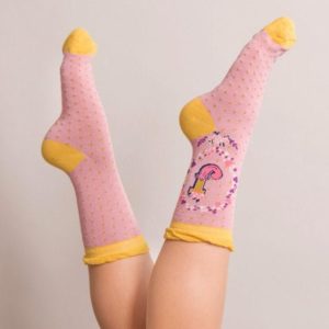 Powder Bamboo Alphabet Initial Socks J - Image 2