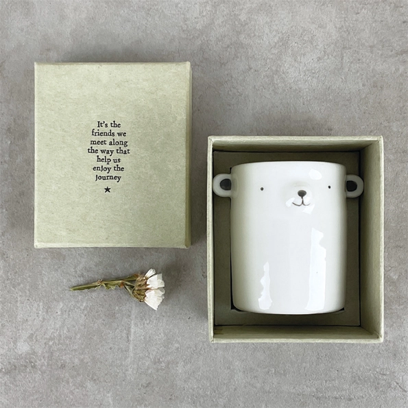 East of India - Animal Pot - Bear 6075 - Boxed