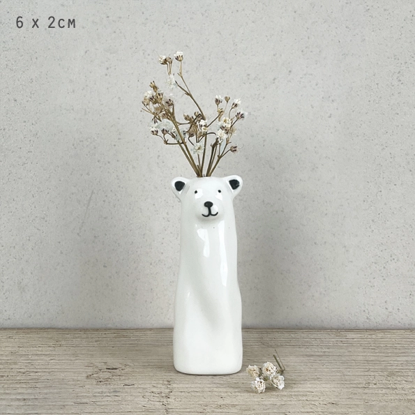 East of India - Animal Tall Vase - Bear 6090