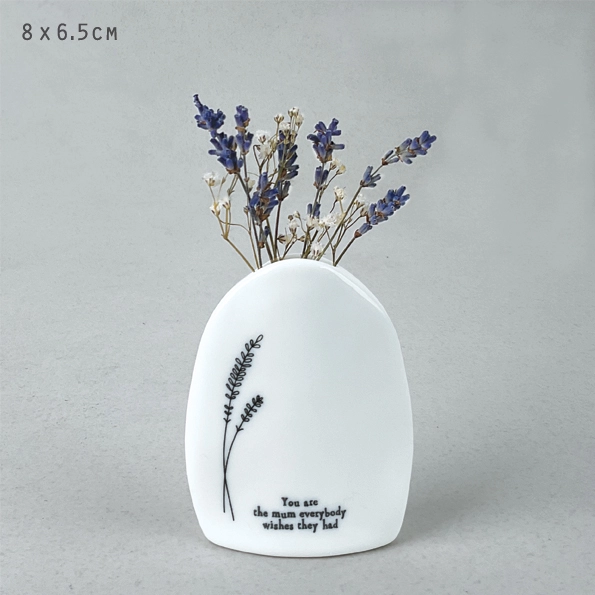 East of India - Flat Vase - You Are The Mum 5788