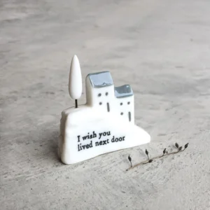 East of India - Porcelain Ornament - House On The Hill - I Wish you Lived Next Door - 5597