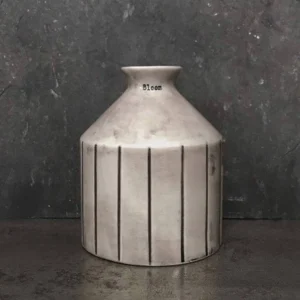 East of India - Rustic Stripe Vase - Bloom 7242