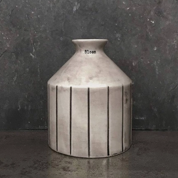 East of India - Rustic Stripe Vase - Bloom 7242