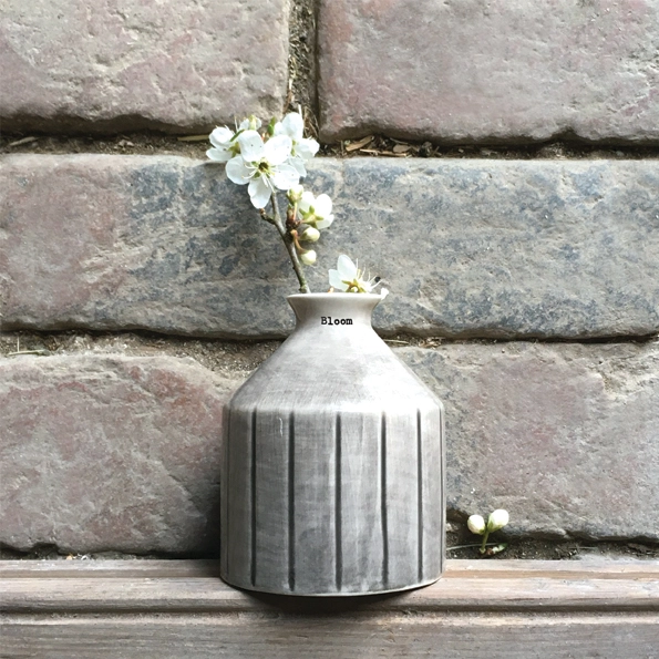 East of India - Rustic Stripe Vase - Bloom 7242