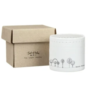 East of India - Tealight Holder - Happy Days - 5703 Boxed
