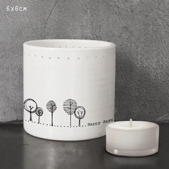 East of India - Tealight Holder - Happy Days - 5703