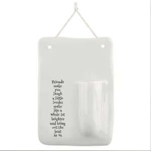 East of India - Wall Vase - Friends Make You Laugh 5851B Plain