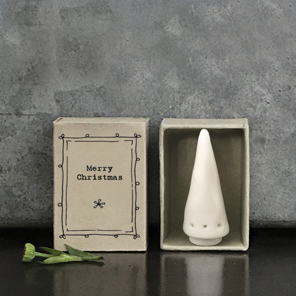 East of India Matchbox Xmas Tree - Merry Christmas