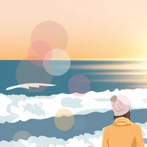 Love By The Sea A4 Framed Print Close Up 1