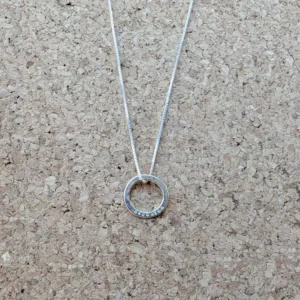 MH Sterling Silver Necklace - Sentiment Discs - Daughter - Pendant Close