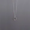 MH Sterling Silver Necklace - Sentiment Discs - Hug - Pendant