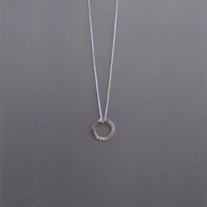 MH Sterling Silver Necklace - Sentiment Discs - Hug - Pendant