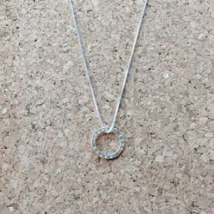 MH Sterling Silver Necklace - Sentiment Discs - Live Love Laugh - Pendant Close