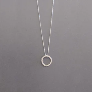 MH Sterling Silver Necklace - Sentiment Discs - Love - Pendant
