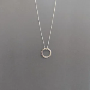 MH Sterling Silver Necklace - Sentiment Discs - Mum - Pendant