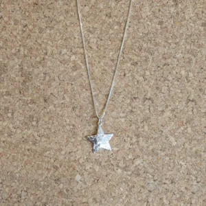 MH Sterling Silver Necklace - Star Pendant Close