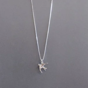 MH Sterling Silver Necklace - Swallow Bird Pendant