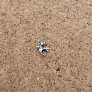 Alternative view of Sterling Silver Swallow Bird Pendant Necklace