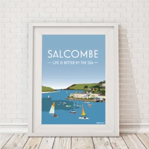 Salcombe A4 Framed Print