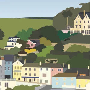 Salcombe A4 Framed Print Close Up 1