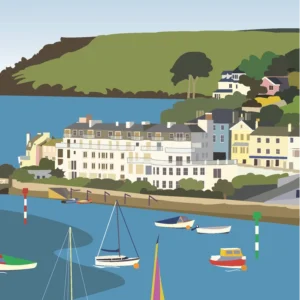 Salcombe A4 Framed Print Close Up 2