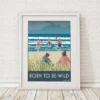 Born To Be Wild A4 Framed Print