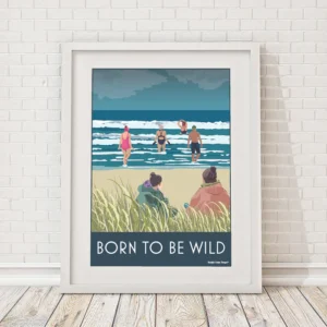 Born To Be Wild A4 Framed Print